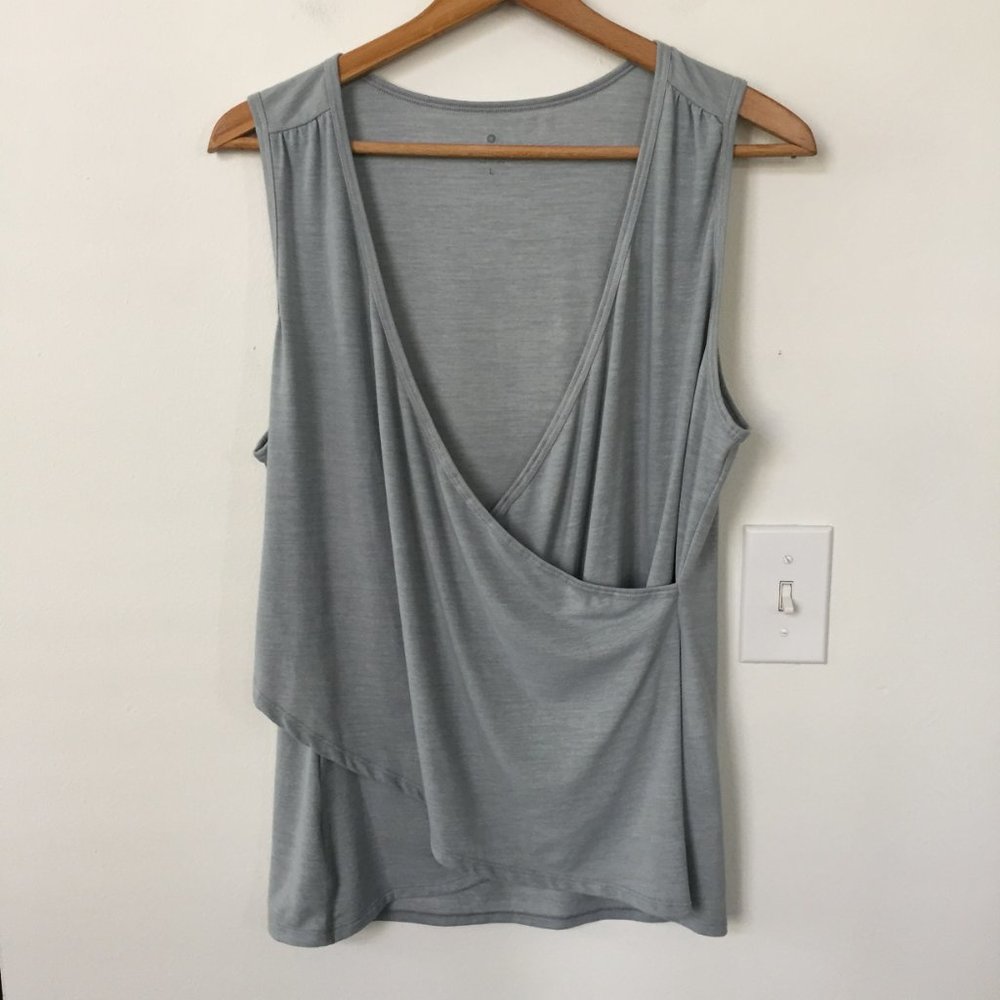 Athleta Om Odyssey Faux Wrap Tank Top